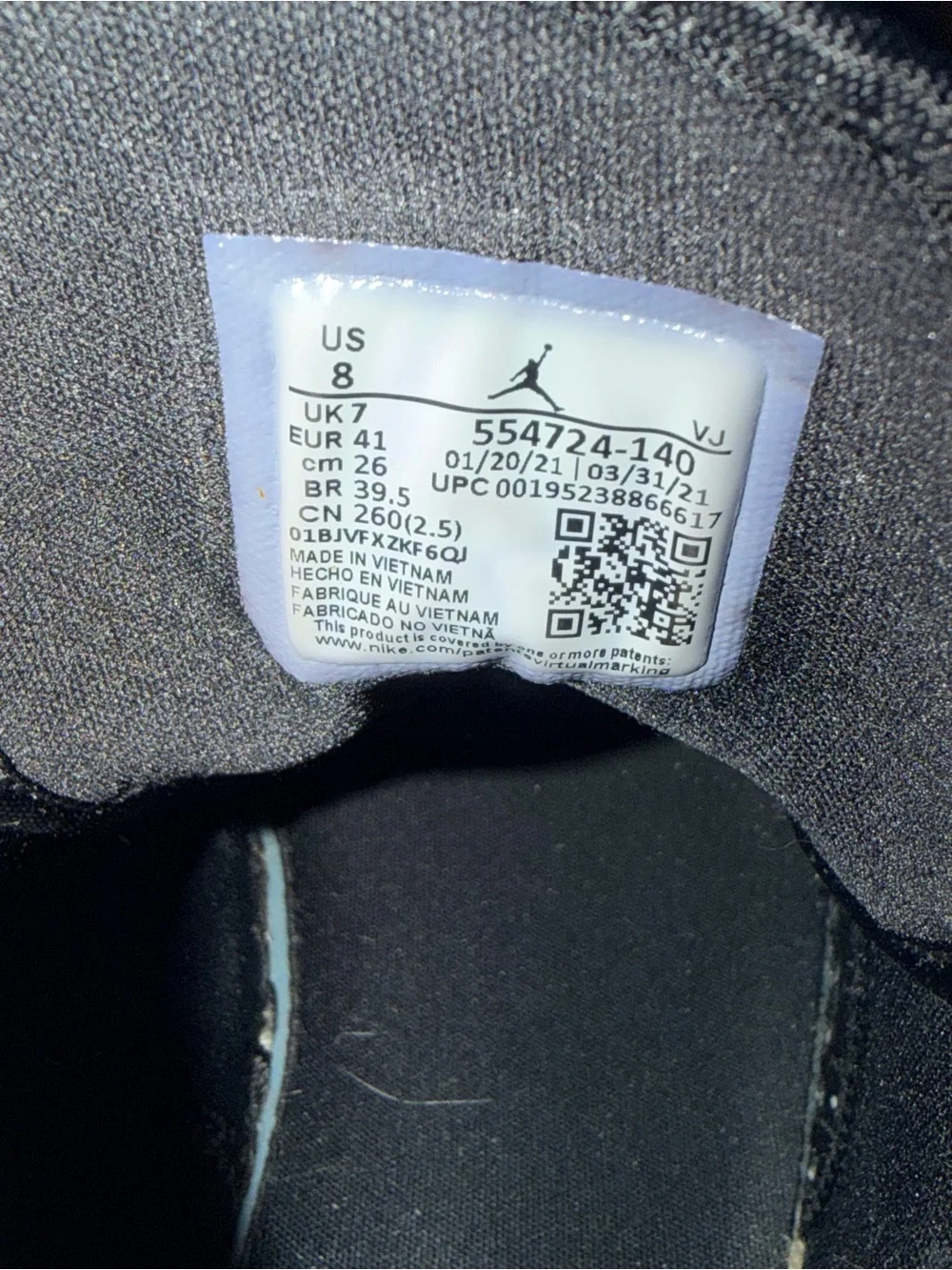 Air Jordan 1 Mid‎ Hyper Royal Black White Men’s Size 8